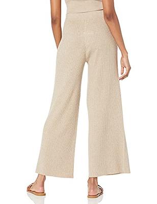 The Drop Women's Catalina Pull-On Rib Sweater Pant, Heather Brown