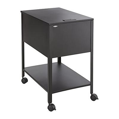 Safco Two-Tier Rolling File Cart (Black)