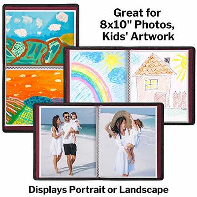 Dunwell Art Portfolio Folder for 8x10 Photos Black Soft Cover Album 48  Pages NEW