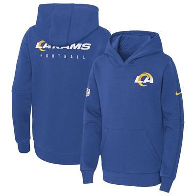 Nike Women's Sideline Club (NFL Los Angeles Rams) Pullover Hoodie Blue