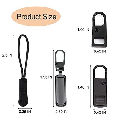  Zipper Pull Replacement Kit 14 Pcs Detachable Zipper