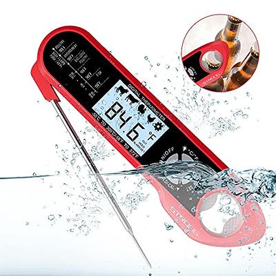 Digital Meat Thermometer with 2 Probes Alarm Backlight Magnetic Temperature