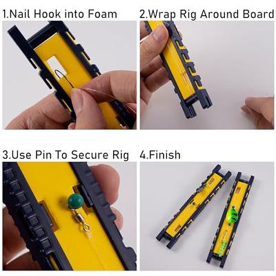 Dr.Fish Fishing Snelled Hook Holder for Leader Line Fishing Rig Holder  Fishing Line Foam Board Snell Organizer with Tackle Box - Yahoo Shopping