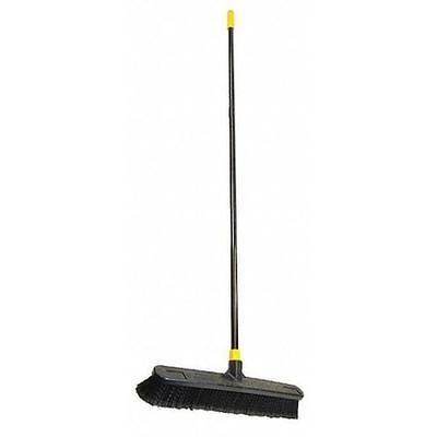 Rubbermaid 2040044 36 Hardwood Push Broom with Polypropylene Bristles and  Hardwood Handle