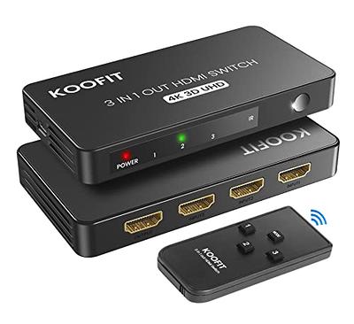 Buy HDMI Switch SGEYR 5x1 HDMI Switcher 5 in 1 Out HDMI Switch Selector 5  Port Box with IR Remote Control HDMI 1.4 HDCP 1.4 Support 4K@30Hz Ultra HD  3D 2160P 1080P