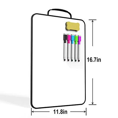 Small Dry Erase Whiteboard with Holder Double-Sided 16 X 12inch Portable  Magnetic Board, Dry Erase Board for Wall, Portable Whiteboard Suitable for  Use in The Office, Home, Kitchen, School. - Yahoo Shopping