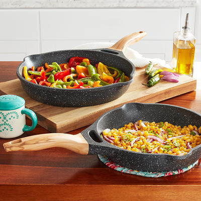 The Pioneer Woman Frontier Speckle 12-Piece Aluminum Cookware Set