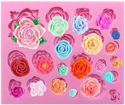 Roses Flower Silicone Mold, Mini Rose Cake Cupcake Mold, Shape Fondant Mold  For Chocolate, Polymer Clay, Crafting Projects - Yahoo Shopping