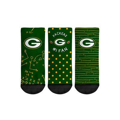 Green Bay Packers Rock Em Socks Youth Super Fan Five-Pack Low-Cut Socks Set