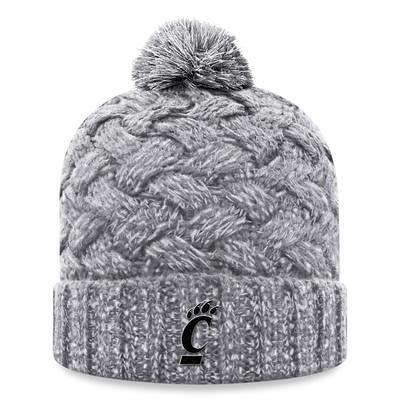 Philadelphia Eagles Fanatics Branded Cuffed Knit Hat with Pom - Heather Gray