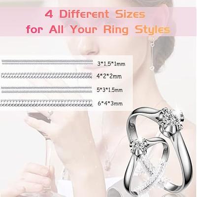 6 Pack Ring Size Adjuster for Loose Rings Jewelry Guard Spacer Sizer Fitter