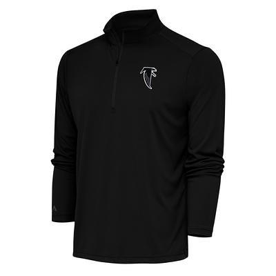 Detroit Lions Antigua Team Logo Throwback Tribute Quarter-Zip Pullover Top  - White