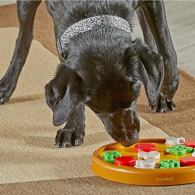 LUWANPET Dog Puzzle Toys Slow Feeder, Interactive Dog Toys Treat Dispenser,  Food Puzzle Games for Dogs Mental Stimulation