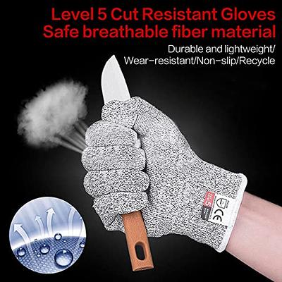 mearens Cut Resistant Gloves, Food Grade Safety Gloves Kitchen Anti Cut  Gloves for Cutting, Level 5 Proof Cutting Work Gloves (Medium) - Yahoo  Shopping
