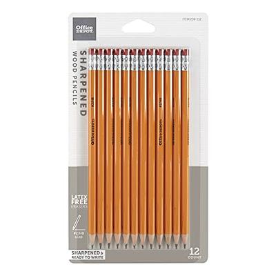 Office Depot Brand Natural Wood Pencils 2 Lead Medium Soft Pack of 96 -  Office Depot