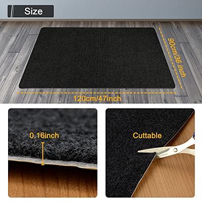 Gorilla Grip Office Chair Mat for Carpet Floor, Slip Resistant Heavy Duty  Under Desk Protector Carpeted Floors, No Divot Plastic Rolling Computer  Mats, Smooth Glide Semi Transparent Design 48x36 Clear - Yahoo