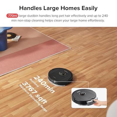 Lubluelu Robot Vacuum and Mop Combo 4000Pa, LiDAR Navigation, 3 in 1  Robotic Vacuum Cleaner with Laser, 5 Smart Mapping,10 No-go Zones, App/Alexa