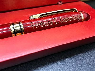 Custom Engraved Wood Pen Set, Executive Pen and Box With Free  Personalization, Rosewood Ballpoint Pen With Case For Gift - Yahoo Shopping