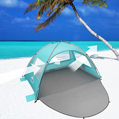Oileus Beach Tent 2-3 Person Portable Sun Shade Shelter UV