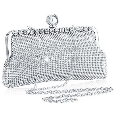 Rhinestone Chain Glitter Handbag Black