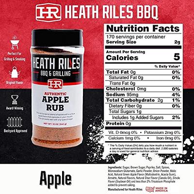 Heath Riles BBQ Apple Rub Seasoning, Champion Pitmaster Recipe