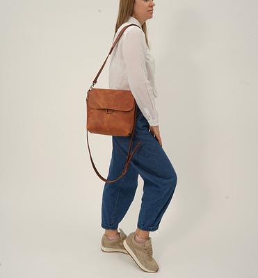 Brown Leather Crossbody Bag Women Handbag Macbook Cross Body Purse Woman  Messenger Laptop - Yahoo Shopping