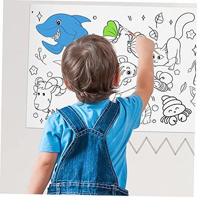 Frcolor 1 Set of Kids Coloring Poster Drawing Roll Tracing Paper Kids  Graffiti Roll Poster Kids Painting Paper 