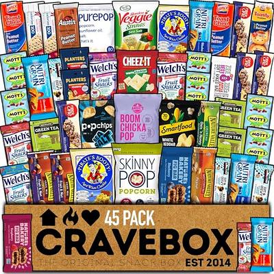 Snack Box Care Package -50 Piece Food Snack Variety Pack for Valentines  Day, College Kids, Adults, Military, Boyfriend, Girlfriend, Office  ,Birthdays