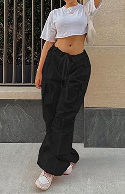 Women Low Waisted Y2K Grunge Baggy Jeans Harajuku Cute Cargo Pants