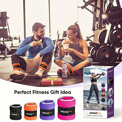 APEXUP 10lbs/Pair Adjustable Ankle Weights for Women and Men, Modularized  Leg Weight Straps for Yoga, Walking, Running, Aerobics, Gym