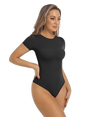 SHAPERX Fit everybody T-shirt Bodysuit Tops for Women Second-skin