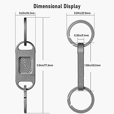 TISUR Titanium Quick Release Keychain,Pull Apart Detachable Key  Chain,Swivel Clasps for Jewelry Necklace Bracelet Making,EDC Multitool for  Men Women (Matte quick release keychain) - Yahoo Shopping