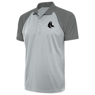 Men's Antigua White/Gray Boston Red Sox Groove Polo - Yahoo Shopping