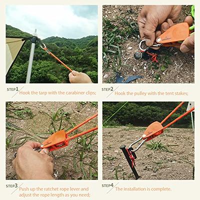 4x Reflective Rope Camping Rope Cord Outdoor Guy Lines Camping Tent Cords  for