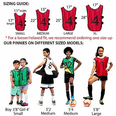 Soccer Pinnies Numbers, 12 Pcs Adult Football Pinny