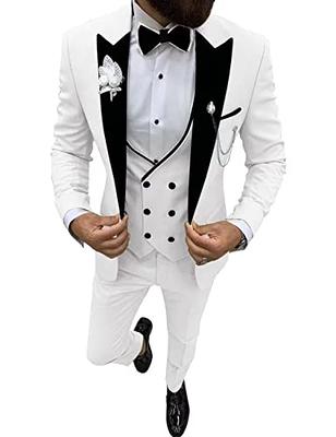 Fashion White Wedding Suits For Men Suits Tuxedos For Men Groomsmen Suit