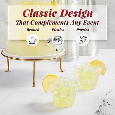  Prestee Small Clear Plastic Cups, 5 oz. 100 Pack, Hard  Disposable Cups, Plastic Wine Cups, Plastic Cocktail Glasses, Plastic  Drinking Cups, Plastic Party Punch Cups, Bulk Wedding Plastic Tumblers :  Health