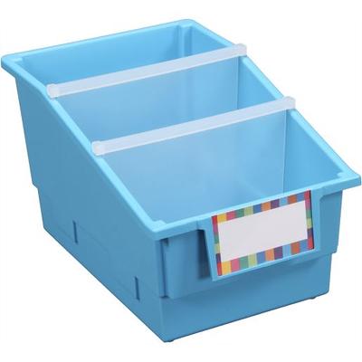 4-Pack Single-Color Picture Book Classroom Library Bins™ With Dividers