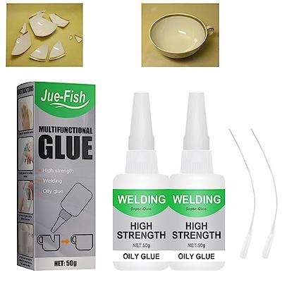 2Pcs Universal Clear Super Glue Strong Plastic Glue For Repair