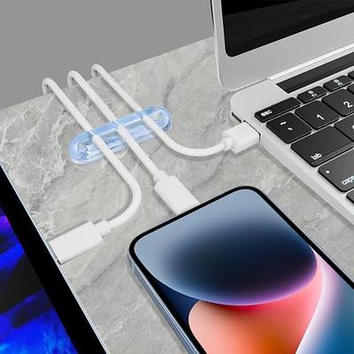 9 Pcs Charging Cord Organizer Portable Charger Cord Holder Round Storage  Cable Winder Retractable Cable Management Flexible USB Cable Reel for Home