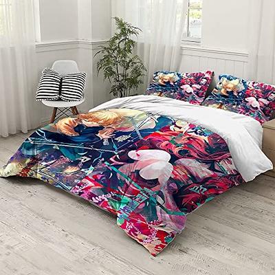 Anime Bedding Set - Duvet Cover + Pillowcase sold by Teddy Nonviolent | SKU  40414639 | Printerval | Bedding set, Duvet covers, Black bed set