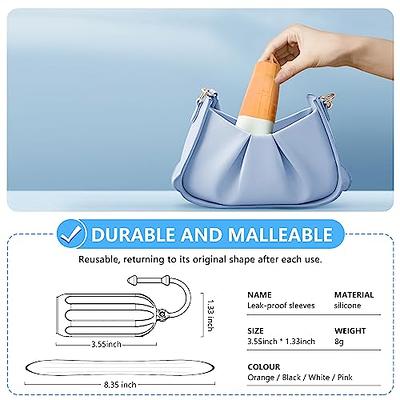 Travel Bottle Covers, 8 PCS Elastic Sleeves for Leak Proofing Travel, For  Standard and Travel Sized Toiletries. Reusable Accessory for Travel Bag