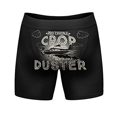 Fun Novelty Boxer Briefs for Men Fart Champ Underwear Gag Gift 