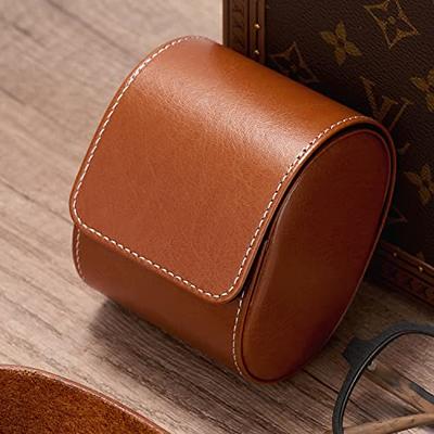 Oirlv Luxury Leather Watch Storage Box Travel Single Watch Case