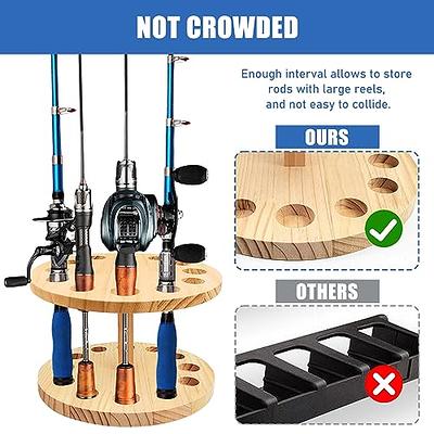 1pc Vertical Fishing Rod Rack For Up To 6 Rods, Fishing Pole