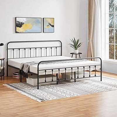  DHP Modern Metal Canopy Platform Bed with Minimalist Headboard  and Four Poster Design, Underbed Storage Space, No Box Spring Needed, King,  Gold : Home & Kitchen