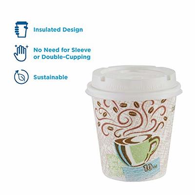 Dixie Large White Travel Lid for 10-20 oz. Cups - 1000/Case