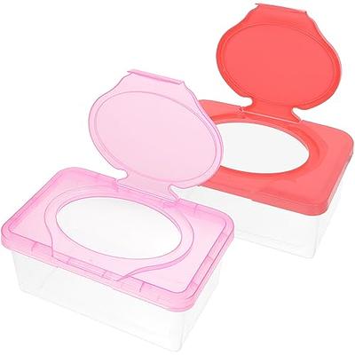 2 Pcs Baby Wipes Box Dispenser Disposable Containers Travel Wet