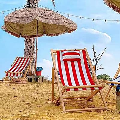 KUYYFDS Beach Chair Cloth Chairs Canvas Covers Sunloungers Deck