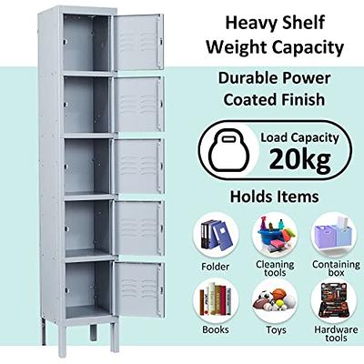 SISESOL Metal Locker Organizer for Work 66 Cabinets with Doors